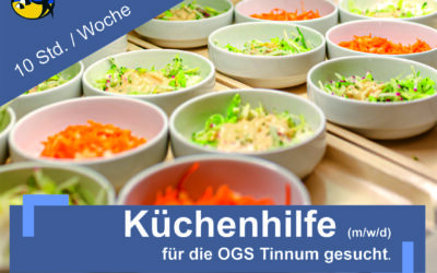 Küchenhilfe (m/w/d) OGS Tinnum / Sylt auf 538€ Basis (10 Std. / Woche)