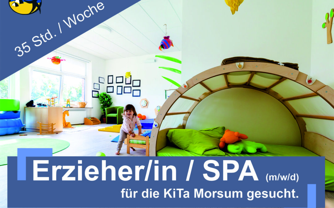 Erzieher/in / SPA (m/w/d) für KiTa Morsum / Sylt (35 Std. / Woche)