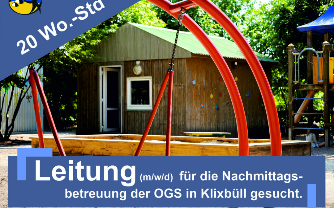 Leitung (m/w/d) für Nachmittagsbetreuung der OGS Klixbüll (20 Std. / Woche)