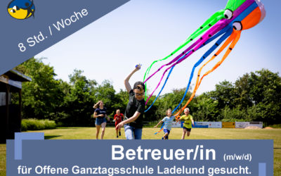 Betreuungskraft (m/w/d) für die Nachmittagsbetreuung der OGS Ladelund auf Minijob-Basis gesucht (8 Std. / Woche)