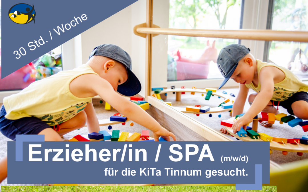 Erzieher / SPA für KiTa Tinnum/ Sylt (30 Std. / Woche) (m/w/d)